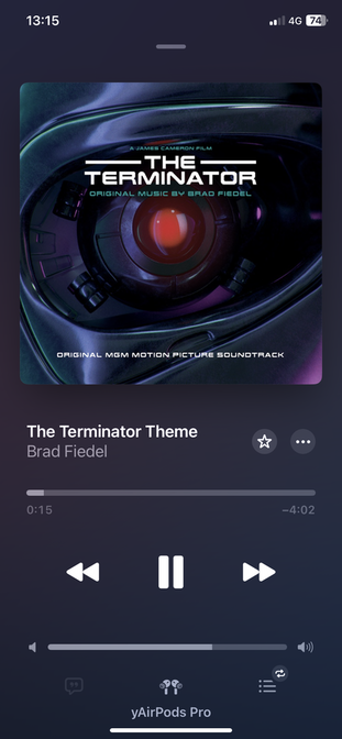 Apple Music - Main playback screen